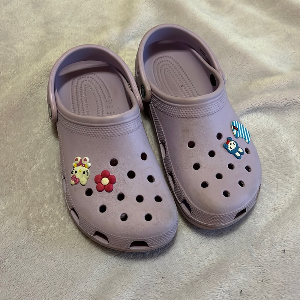 Purple Unisex Crocs- Women’s 8 Mens 6